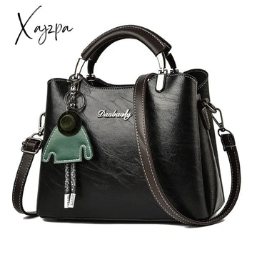 Xajzpa - Women’s Elegant Satchel Tote Bag Doll Pattern Shoulder Stylish Handbag Crossbody With